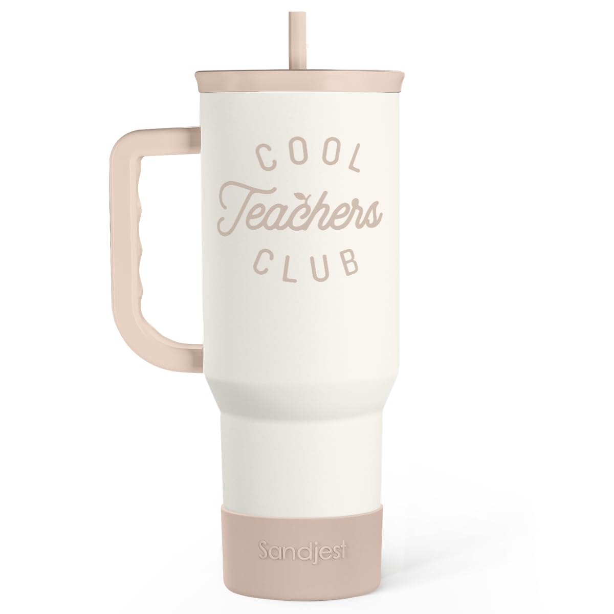 Floral Tumbler with Handle 40oz, Stainless Steel Insulated Tumblers Coffee Travel Mug Cup with Straw, Flower Coffee Cup Gifts for Women Girls, Gift for Her on Christmas Birthday Mothers Day