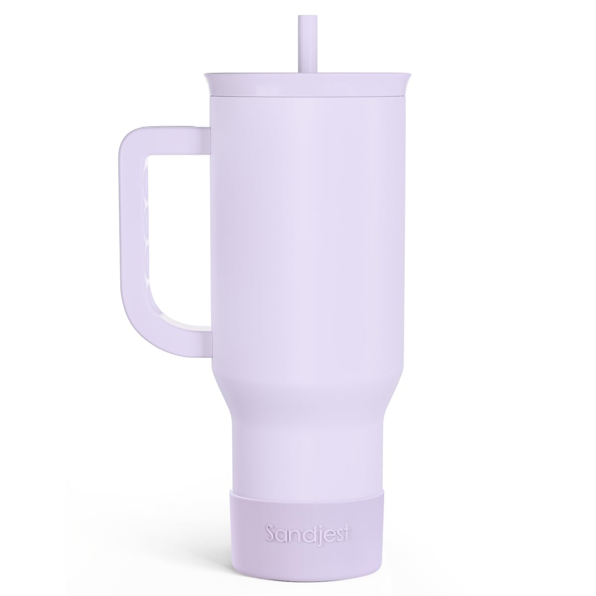 Floral Tumbler with Handle 40oz, Stainless Steel Insulated Tumblers Coffee Travel Mug Cup with Straw, Flower Coffee Cup Gifts for Women Girls, Gift for Her on Christmas Birthday Mothers Day