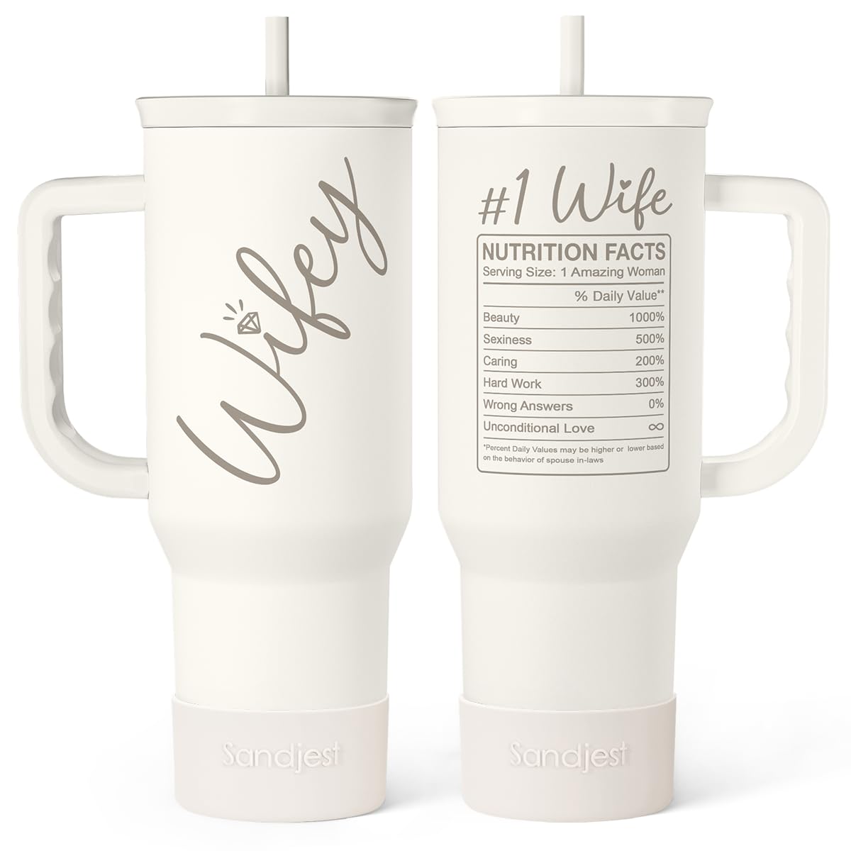 Floral Tumbler with Handle 40oz, Stainless Steel Insulated Tumblers Coffee Travel Mug Cup with Straw, Flower Coffee Cup Gifts for Women Girls, Gift for Her on Christmas Birthday Mothers Day