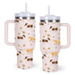 momocici 40oz Highland Cows Tumbler with Handle Gifts for Women.Highland Cow Lover Cups Tumbler Gifts for Women.40 oz Birthday Christmas Highland Cow Cup Tumblers for Highland Cows Lover.