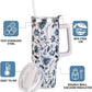 SYACOT 40 oz Tumbler with Handle and Straw Stainless Steel Insulated Tumbler Leak Proof Lid and Straw Lid Reusable Travel Mug Coffee Mug Cup Dishwasher Safe Keep Drinks Cold and Hot (Ceramics)