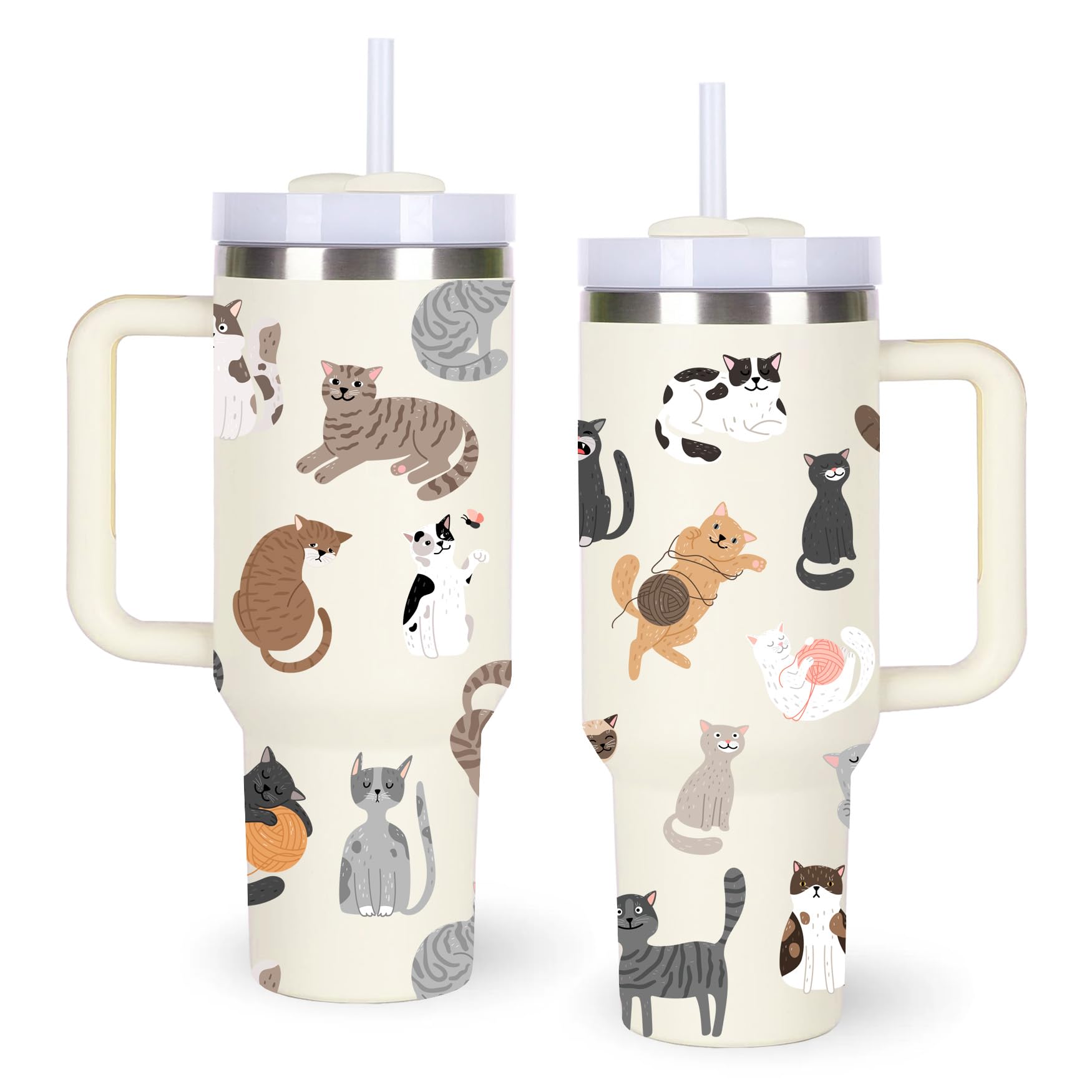 momocici 40oz Giraffe Tumbler with Handle Gifts for Women.Giraffe Lover Cups Tumbler Gifts for Women.40 oz Birthday Christmas Giraffe Cup Tumblers for Giraffes Lover.