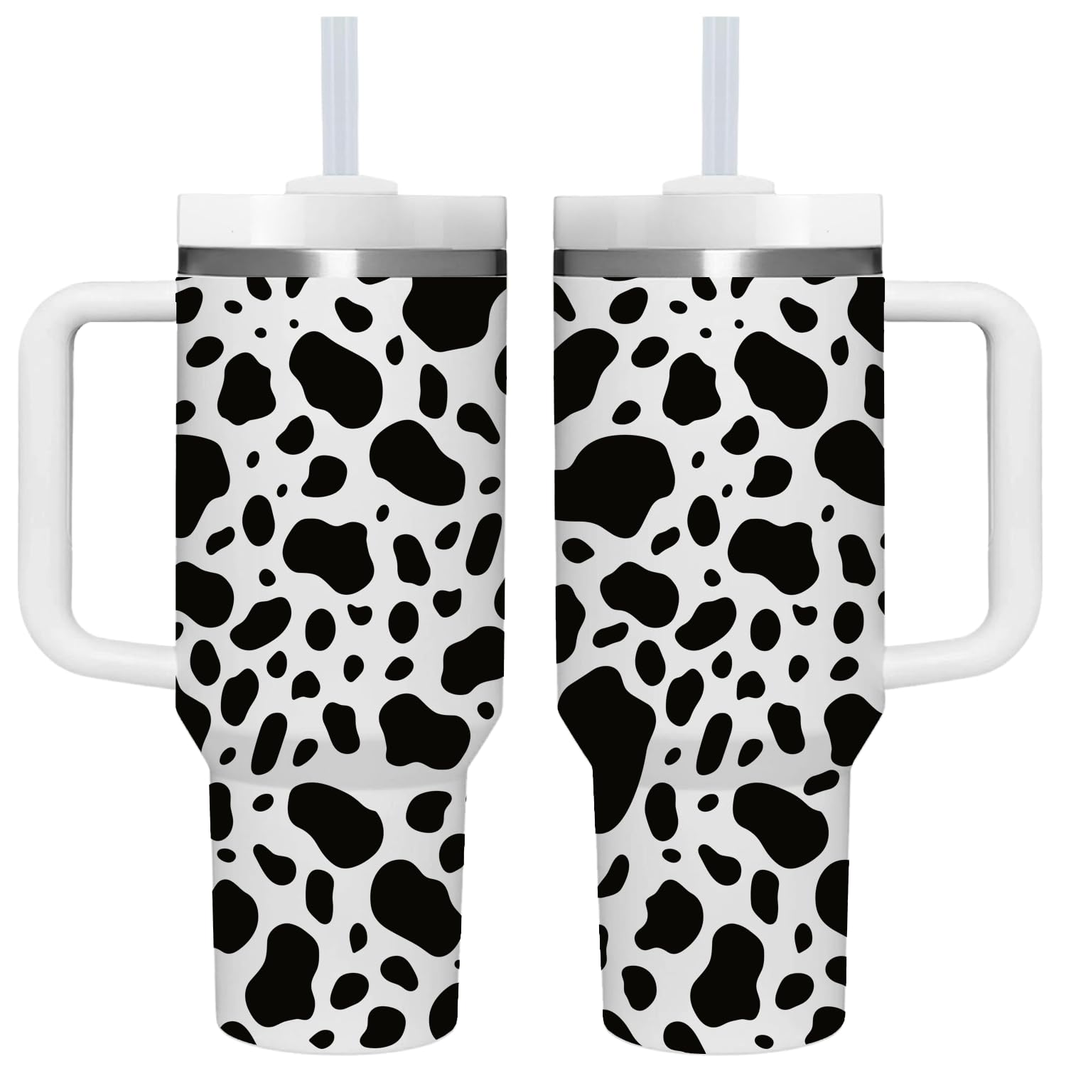 AMZUShome 40 OZ Paw Tumbler with Handle.Dog Cat Lover Paw Gifts.Unique Birthday Christmas Gifts for Dog Cat Paws Lover.Personalized 40 OZ Paws Tumbler Gifts for Women Men.