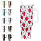 Leopard Tumbler Cheetah Tumbler 40 oz Leopard Print Gifts for Women Cute Cups Coffee Travel Mug with Handle Leak Proof Insulated Cheetah Lover Decor Stuff