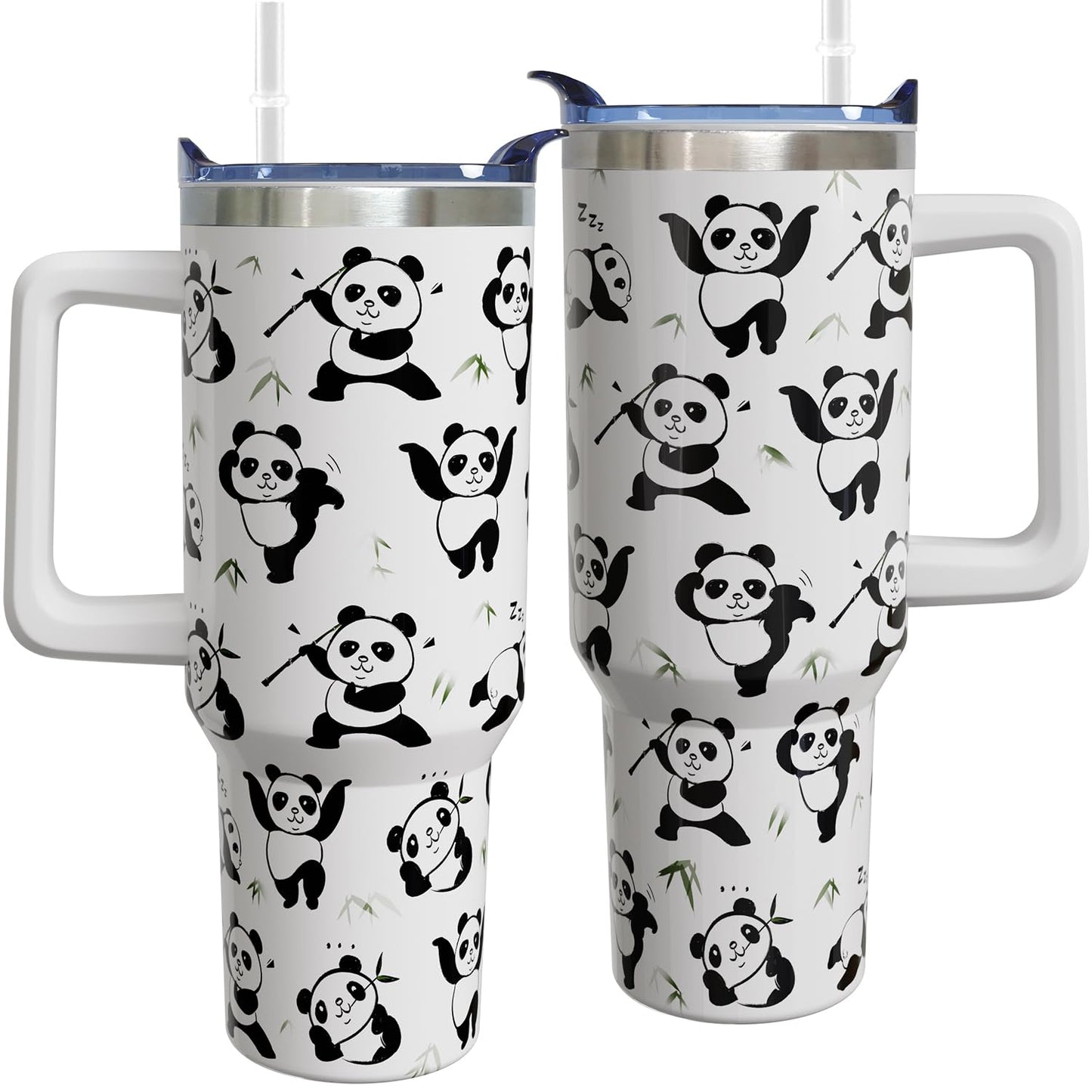 40 oz Corgi Tumbler with Handle Corgi Gifts for Women Insulated Stainless Steel Coffee Cup with Straw Travel Mug with Lid Water Bottle For Kids
