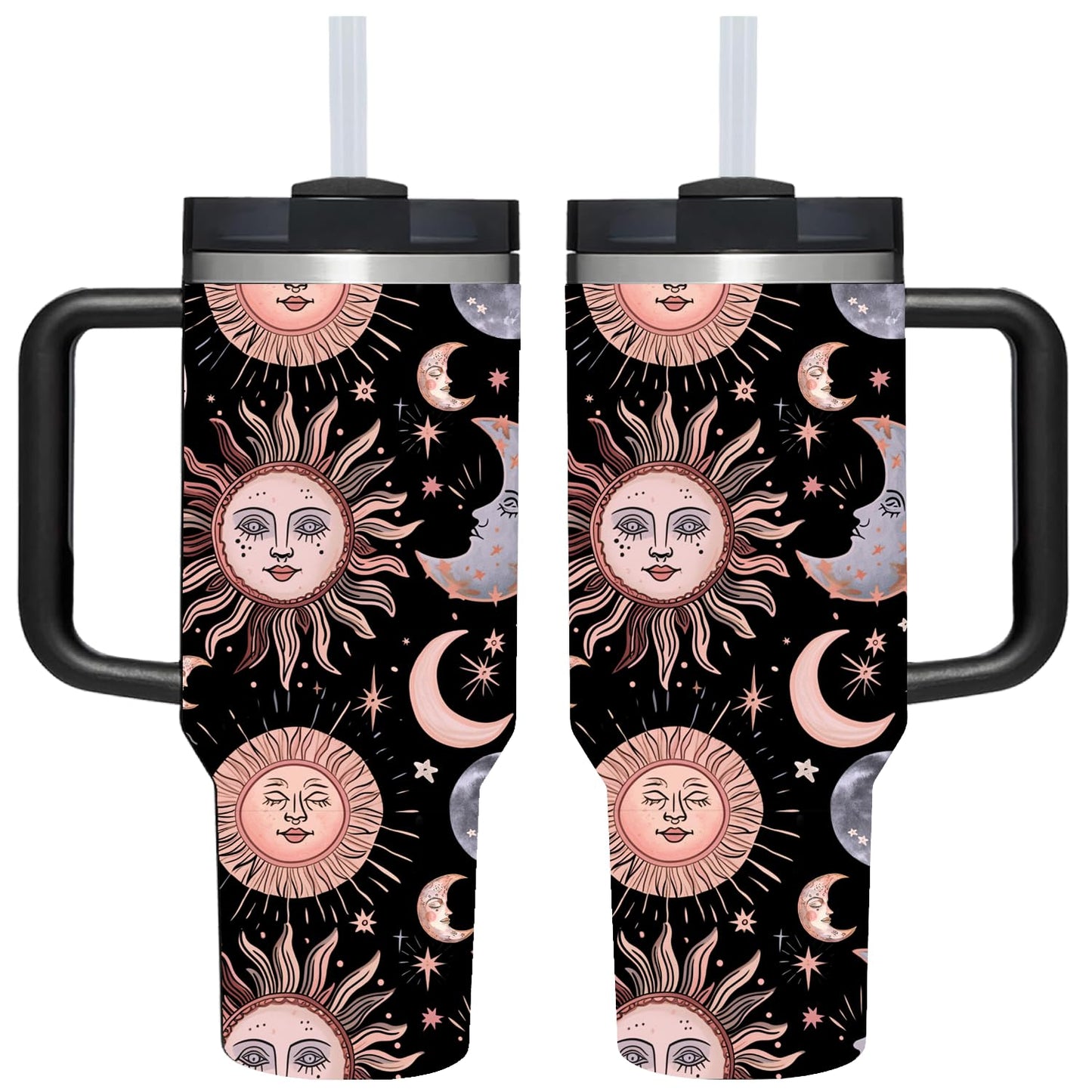 AMZUShome 40 OZ Paw Tumbler with Handle.Dog Cat Lover Paw Gifts.Unique Birthday Christmas Gifts for Dog Cat Paws Lover.Personalized 40 OZ Paws Tumbler Gifts for Women Men.