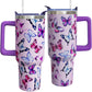 40 oz Corgi Tumbler with Handle Corgi Gifts for Women Insulated Stainless Steel Coffee Cup with Straw Travel Mug with Lid Water Bottle For Kids