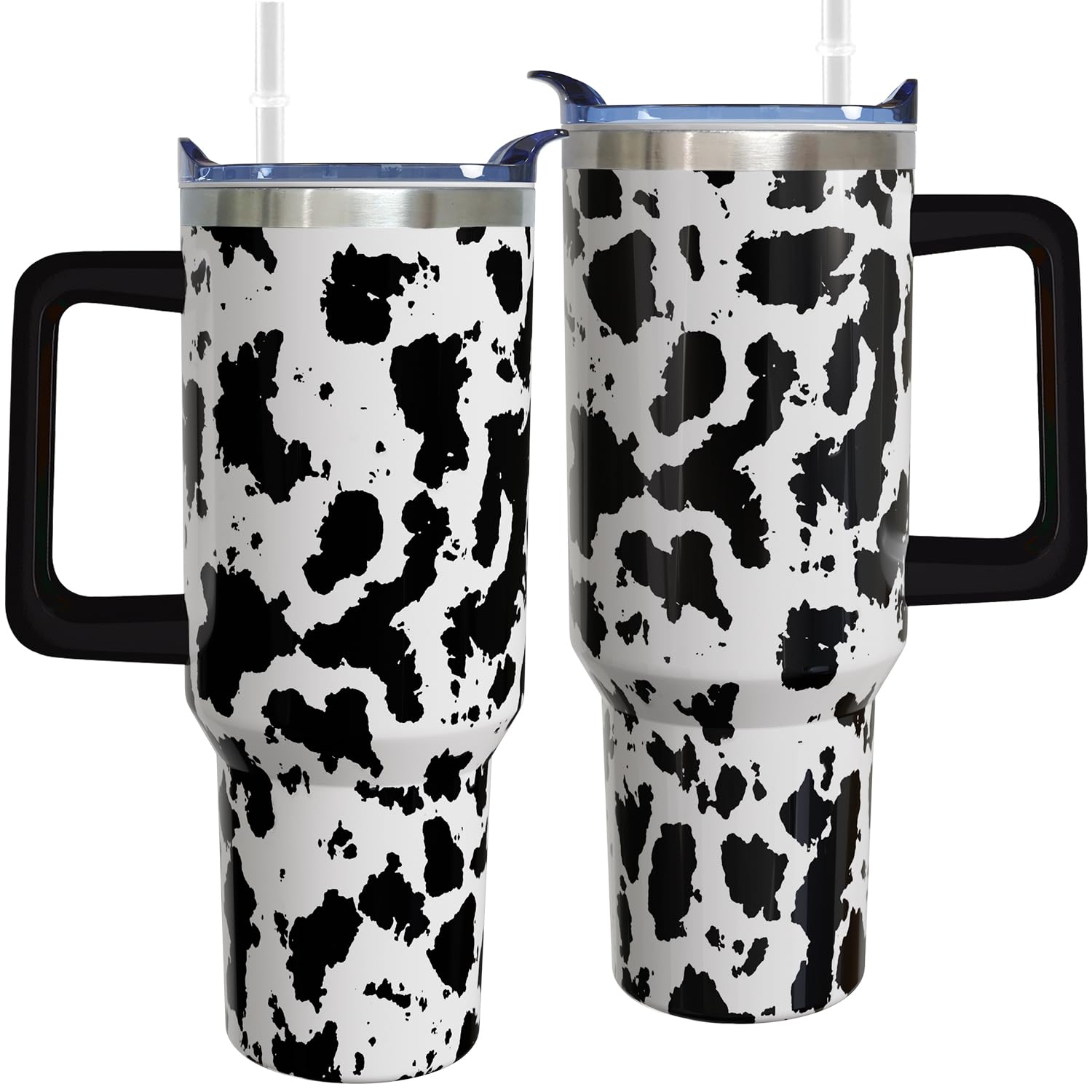 40 oz Corgi Tumbler with Handle Corgi Gifts for Women Insulated Stainless Steel Coffee Cup with Straw Travel Mug with Lid Water Bottle For Kids
