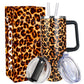 SYACOT 40 oz Tumbler with Handle and Straw Stainless Steel Insulated Tumbler Leak Proof Lid and Straw Lid Reusable Travel Mug Coffee Mug Cup Dishwasher Safe Keep Drinks Cold and Hot (Ceramics)