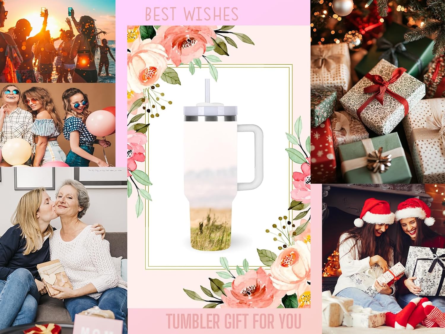 momocici 40oz Highland Cows Tumbler with Handle Gifts for Women.Highland Cow Lover Cups Tumbler Gifts for Women.40 oz Birthday Christmas Highland Cow Cup Tumblers for Highland Cows Lover.